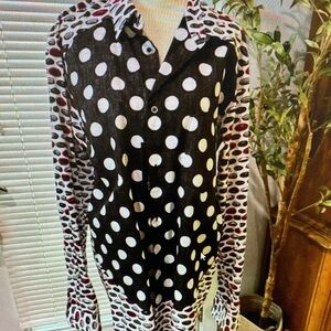 Polka Dot Long Sleeve Shirt